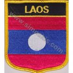Laos Embroidered Flag 8x6,5 cm