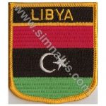 Libya Embroidered Flag 8x6.5 cm