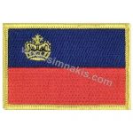 Liechtenstein Embroidered Flag 8x5 cm