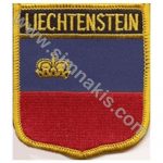 Liechtenstein Embroidered Flag 8x6.5 cm