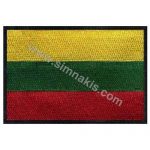 Lithuania Embroidered Flag 8x5 cm