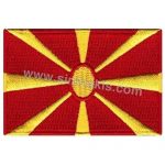 Macedonia Embroidered Flag 8x5 cm