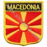 Macedonia Embroidered Flag 8x6.5 cm