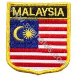 Malaysia Embroidered Flag 8x6,5 cm