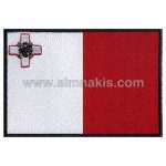 Malta Embroidered Flag 8x5