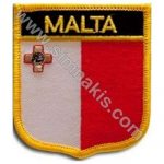 Malta Embroidered Flag 8x6,5