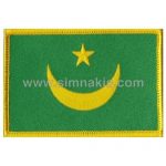 Mauritania Embroidered Flag 8x5