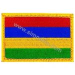 Mauritius Embroidered Flag 8x5