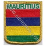 Mauritius Embroidered Flag 8x6,5