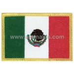 Mexico Embroidered Flag 8x5