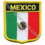 Mexico Embroidered Flag 8x6.5