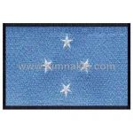 Micronesia Embroidered Flag 8x5