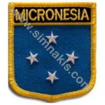 Micronesia Embroidered Flag 8x6.5