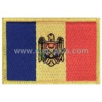 Moldova Embroidered Flag 8x5