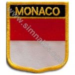 Monaco Embroidered Flag 8x6.5