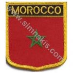 Morocco Embroidered Flag 8x6.5