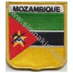 Mozambique Embroidered Flag 8x6.5