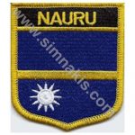 Nauru Embroidered Flag 8x6.5