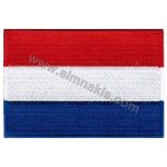 Netherlands Embroidered Flag 8x5