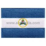 Nicaragua Embroidered Flag 8x5