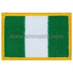 Nigeria Embroidered Flag 8x5