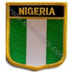 Nigeria Embroidered Flag 8x6.5