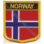 Norway Embroidered Flag Patch 8x6.5 cm