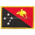 Papua New Guinea Embroidered Flag 8x5