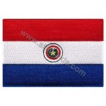 Paraguay Embroidered Flag 8x5