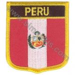 Peru Embroidered Flag 8x6.5