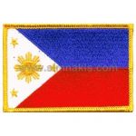 The Philippines Embroidered Flag 8x5