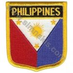 The Philippines Embroidered Flag 8x6,5