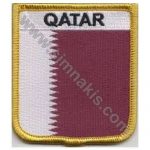 Qatar Embroidered Flag 8x6,5