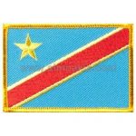 Republic of the Congo Embroidered Flag 8x5