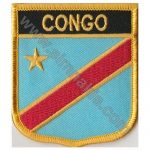 Republic of the Congo Embroidered Flag 8x6,5
