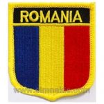 Romania Embroidered Flag 8x6,5