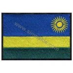 Rwanda Embroidered Flag 8x5