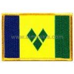 Saint Vincent Embroidered Flag 8x5