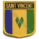 Saint Vincent Embroidered Flag 8x6.5