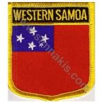 Samoa Nakış İşleme Bayrak 8x6,5