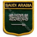 Saudi Arabia Embroidered Crest Patch Flag 8x6.5 cm