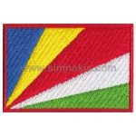 Seychelles Embroidered Flag 8x5