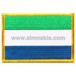 Sierra Leone Embroidered Flag 8x5