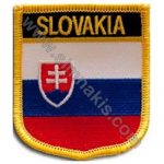 Slovakia Embroidered Flag 8x6,5 cm