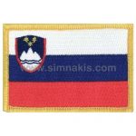 Slovenia Embroidered Flag 8x5