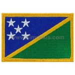 Solomon Islands Embroidered Flag 8x5