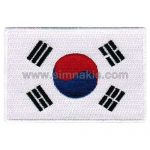 South Korea Embroidered Flag 8x5