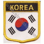 South Korea Embroidered Flag 8x6,5