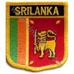 Sri Lanka Embroidered Flag 8x6.5 cm