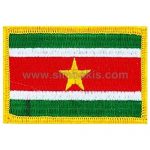 Suriname Embroidered Flag 8x5